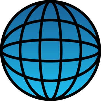 World globe Vector Icon Design