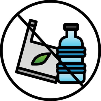 No plastic Vector Icon Design