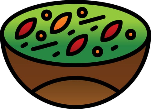 Green curry Vector Icon Design