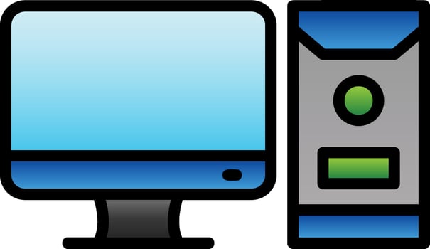 Pc Vector Icon Design