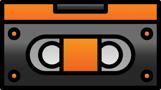 VHS Vector Icon Design
