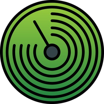 Radar Vector Icon Design