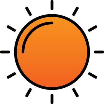 Sun Vector Icon Design