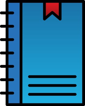 Notebook Vector Icon Design