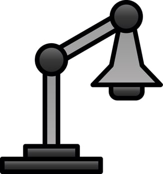 Desk lamp Vector Icon Design