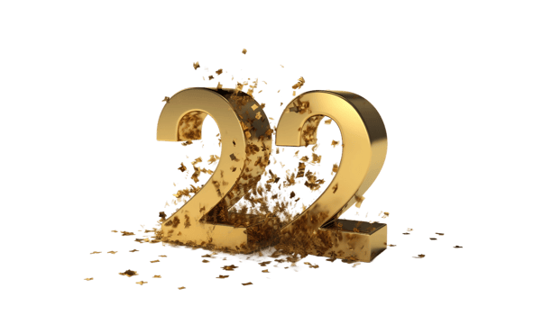 22 alphabet on transparent background png