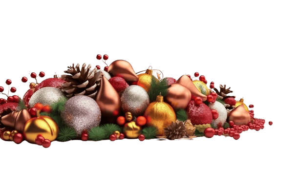new year elements and background, png