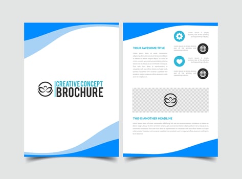 vector modern creative company abstract brochure template