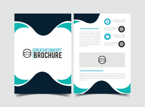 vector modern creative company abstract brochure template