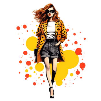 Watercolor Fahion Illustration Isolated. Illustration png