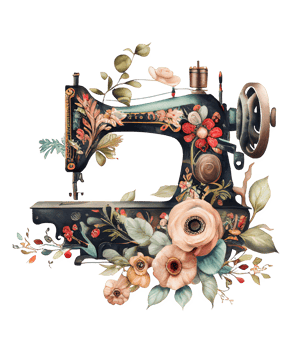 watercolor sewing machine png