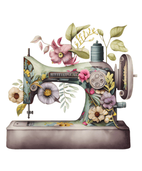 watercolor sewing machine png