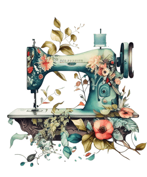 watercolor sewing machine png