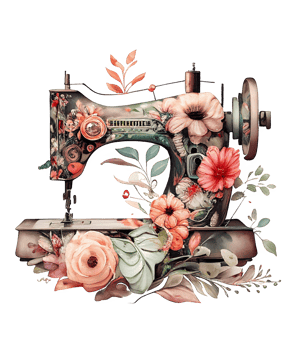 watercolor sewing machine png