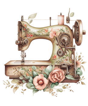 watercolor sewing machine png