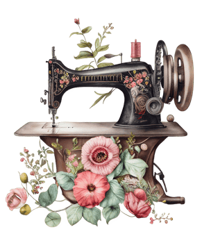watercolor sewing machine png