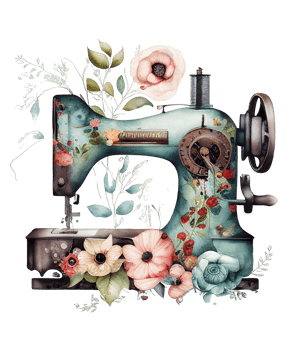 watercolor sewing machine png