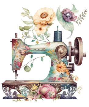 watercolor sewing machine png