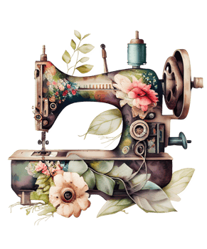 watercolor sewing machine png
