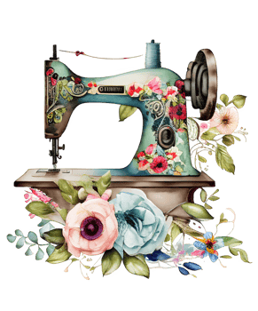 watercolor sewing machine png