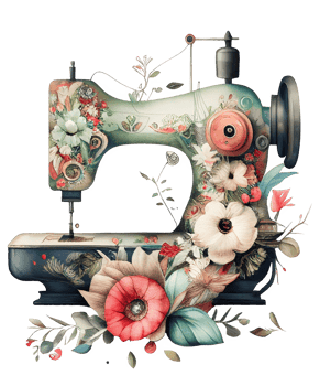 watercolor sewing machine png