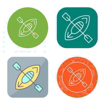 Kayak Vector Icon