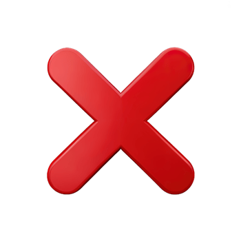 3d icon cross mark png