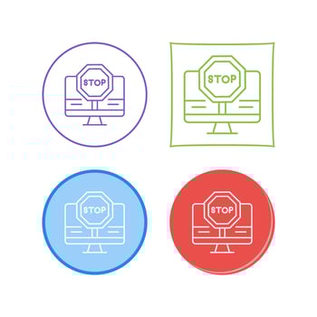 Stop Vector Icon