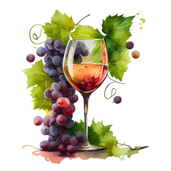watercolor wine grapes png