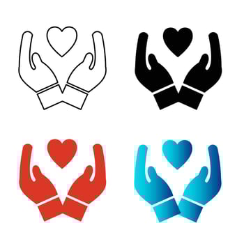 Abstract Charity Silhouette Illustration vector