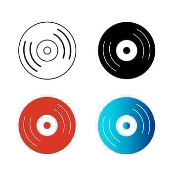 Abstract DVD Silhouette Illustration vector