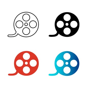 Abstract Film Silhouette Illustration vector