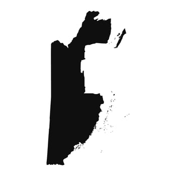 Abstract Silhouette Belize Simple Map vector
