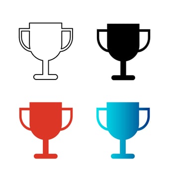 Abstract Trophy Silhouette Illustration vector