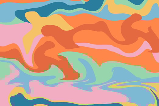 Groovy abstract psychedelic trippy background vector illustration