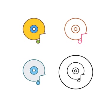 Music CD Vector Icon