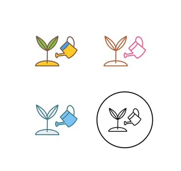 Growing Plant Vector Icon
