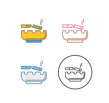 Broken Cigarette Vector Icon