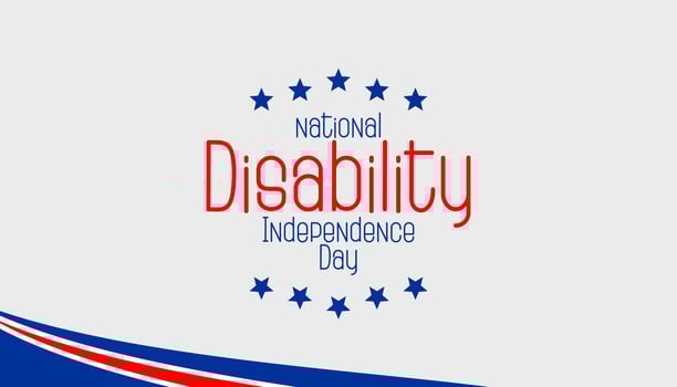 National Disability Independence Day vector