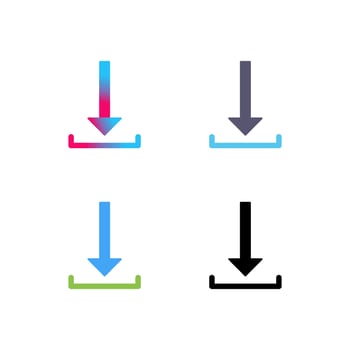 Unique Download Vector Icon