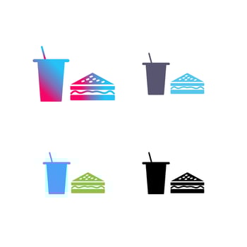 Unique Lunch Vector Icon