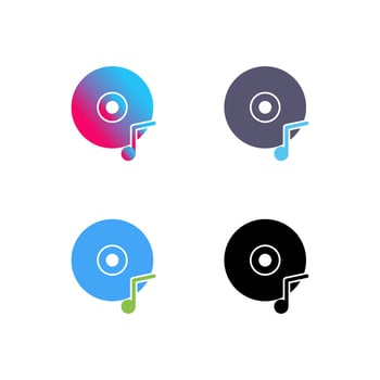 Music CD Vector Icon