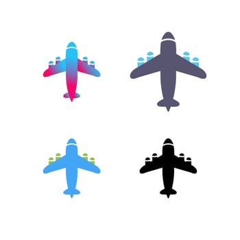 Flying Airplane Vector Icon
