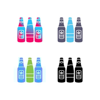 Beer Bottles Vector Icon