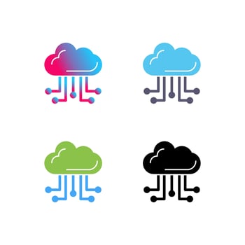 Cloud Computing Vector Icon