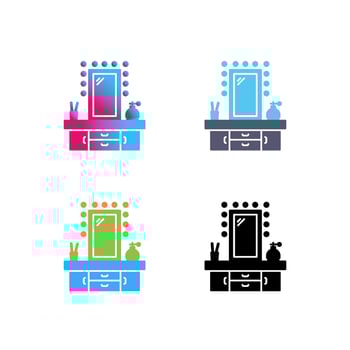 Dressing Table Vector Icon