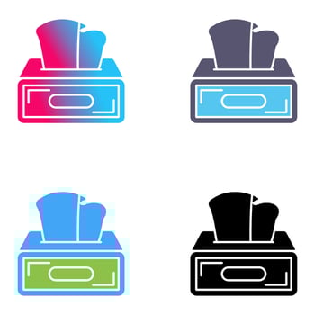 Tissue Box Vector Icon