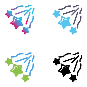 Falling Stars Vector Icon