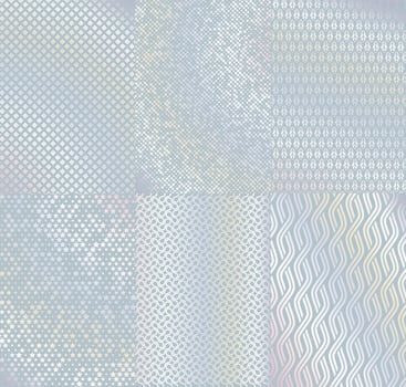 Hologram silver foil posters, geometric background vector