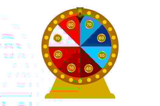 graphic vector of wheel of fortune.